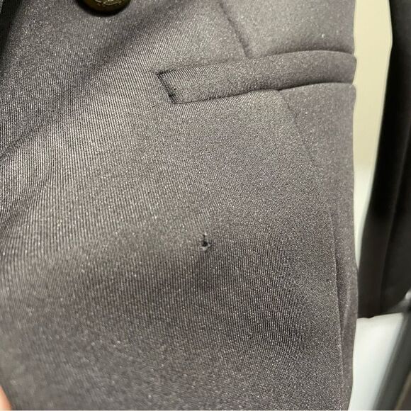 [S] Forever 21 Women’s Structured Black Blazer with Decorative Gold Buttons - Picture 9 of 15